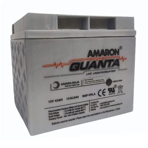 Amaron Quanta SMF VRLA 12V 42AH Battery 24 Months At Rs 6500 In Bengaluru