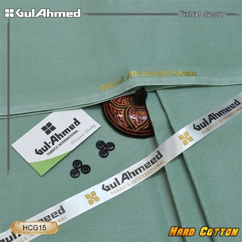 Gul Ahmad Hard Cotton Hcg Unstitched Suit Men Abu Hurairah Fabrics