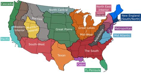 geographical map   united states