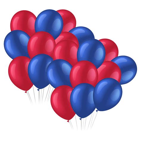 Pcs Independence Day Balloon Red And Blue Balloons Decorate Ebay