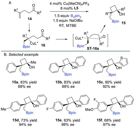 Scheme Copper Catalyzed Intramolecular Borylative Cyclization For