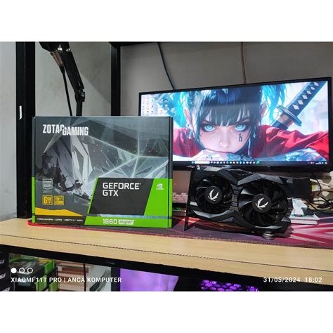 Jual VGA CARD GTX 1660 Super GTX 1660 Ti 6gb 192 Bit Ddr6 ASUS TUF