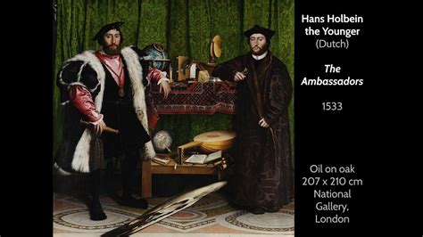 Art Analysis Of Hans Holbein S The Ambassadors Youtube