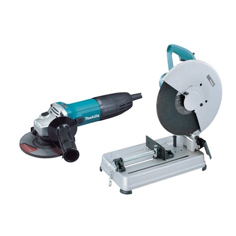 Makita 355mm Metal Cut Off Saw With Angle Grinder Bunnings Warehouse