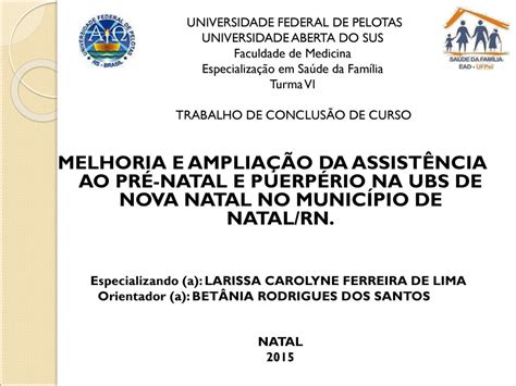 Universidade Federal De Pelotas Universidade Aberta Do Sus Faculdade De