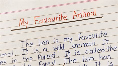 My Favourite Animals