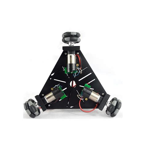 Omni Wheel Robot Platform Chassis with Encoder – Black – 15001B – Oz ...