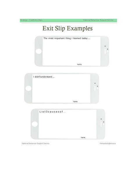 24 Printable Exit Ticket Templates Word And Pdf Templatelab