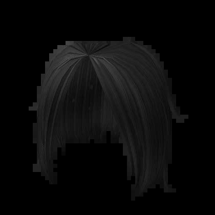 Black Long Anime Hair Middle Part Roblox Item Rolimon S