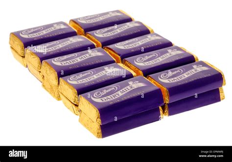 Cadbury Dairy Milk Miniatures Chocolates Stock Photo Alamy