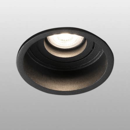 Spot Encastrable Hyde Noir Rond Ip Salle De Bain Faro