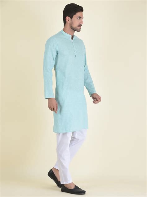 DEYANN Cotton Striped Kurta With Pyjama Set For Men Deyann