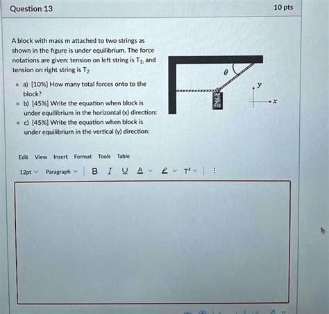 Solved Texts Question Pts A Block With Mass M Attached To Two