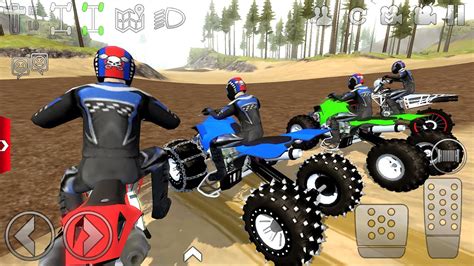 Blue Motor Dirt Quad Bikes Extreme Off Road 2 Offroad Outlaws Moto