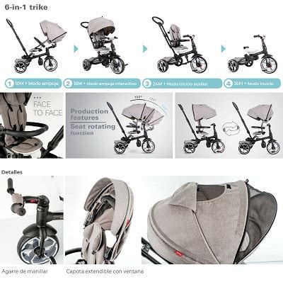 Triciclo QPlay Prime Evolutivo 3 en 1 - AikoBebé