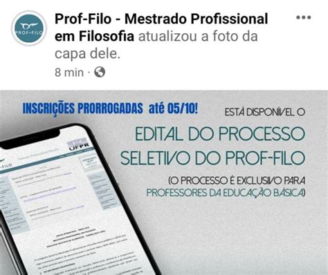 Prorrogadas as Inscrições do Processo Seletivo PROF FILO CFP UFRB 2022