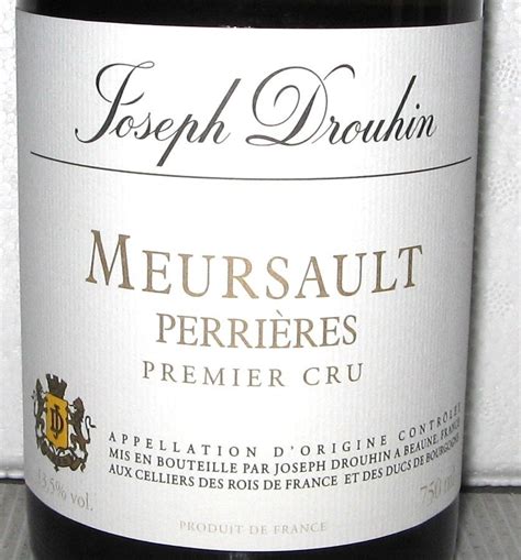 2020 Meursault 1° Cru Perrières Joseph Drouhin Burgundy 2 Bottles