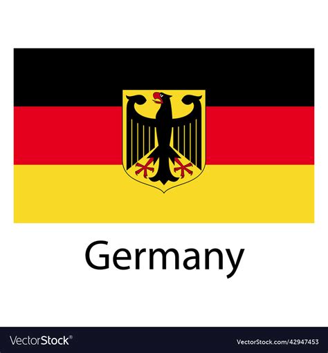 Germany national flag high quality Royalty Free Vector Image