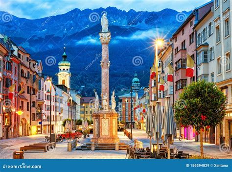 Innsbruck Old Town, Tyrol, Austria Stock Image - Image of town, alps: 156594829