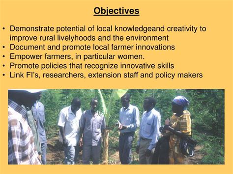 Ppt Promoting Farmer Innovations In Africas Drylands Powerpoint