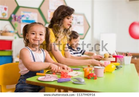 Preschool Children Teacher Classroom Stock Photo 1137940916 Shutterstock