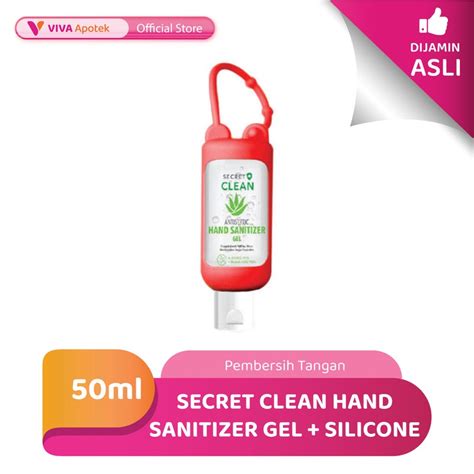 Jual Secret Clean Hand Sanitizer Gel Silicon Ml Shopee Indonesia