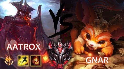 AATROX VS GNAR COMO GANHAR DE GNAR NO TOP TOP 1 AATROX WORLD