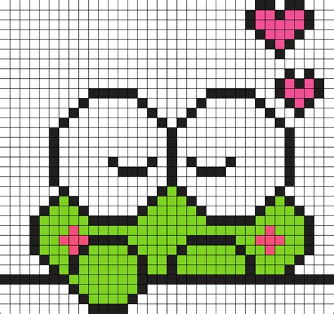 Keroppi Love 3 Perler Bead Pattern Bead Sprites Misc Fuse Bead Patterns