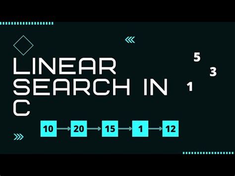 Linear Search Algorithm In C Programming Letsbug Youtube