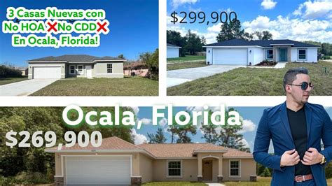 3 Casas Nuevas Y Económicas sin HOA O CDD en Ocala Florida YouTube