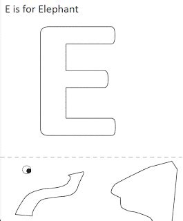 Letter e crafts – Artofit