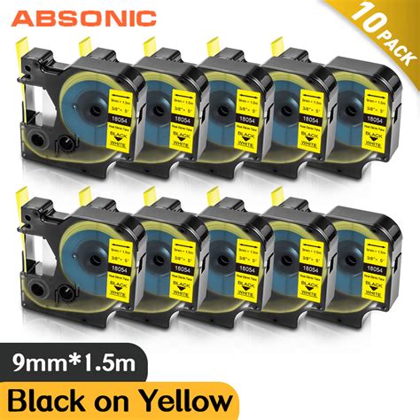 Absonic Tubo Termorretr Ctil Para Impresora Dymo Rhino Cinta De