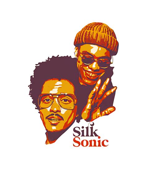 Silk Sonic - Bruno Mars Anderson Paak Digital Art by Kate Chandler - Pixels