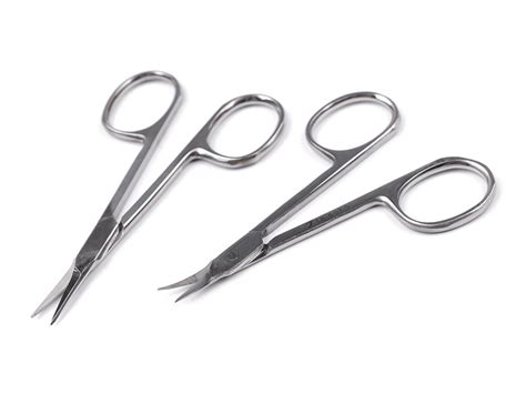 Stainless Steel Manicure Scissors, straight, curved | STOKLASA ...