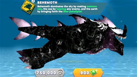 Hungry Shark Evolution Giant Monster Enemy Behemoth New Venom Skin