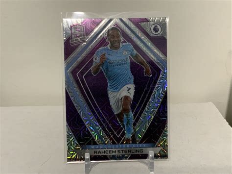 Raheem Sterling Panini Chronicles Spectra Purple Prizm Mojo