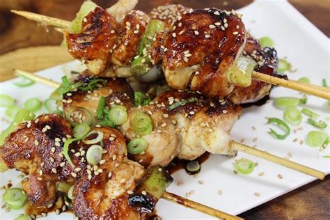 Yakitori Chicken With Scallions And Sesame Seeds Bon Apetit