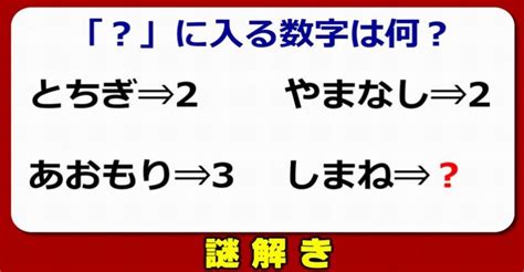 【謎解き】発想力を鍛えるひらめきクイズ！5問 ネタファクト