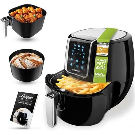 Kit Friteuse À Air Chaud 1800 W Avec Panier À Pain I Airfryer Xxl