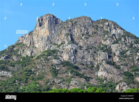 Roca León, León como la montaña en Hong Kong, uno de los símbolo de ...