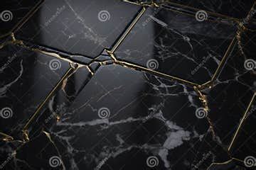 Texture, Background. Black Marble with Gold Veins Stock Illustration ...