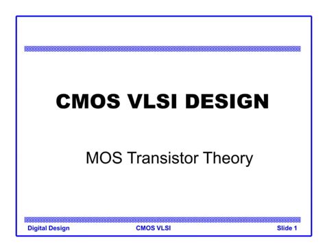 Mos transistor theory | PPT