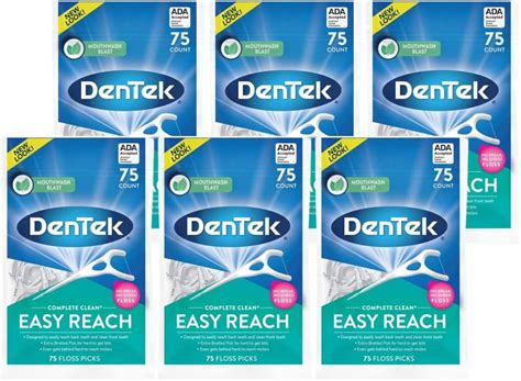 Amazon Dentek Complete Clean Easy Reach Floss Picks Advanced