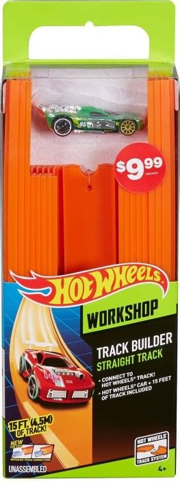Mattel Hot Wheels Track Builder Straight Track With Car Ab Preisvergleich