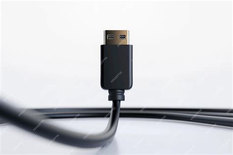 Premium Photo | Type C connector cable isolated on white background