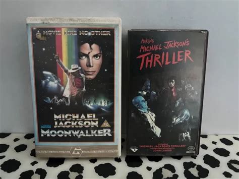 Michael Jackson Moonwalker Making Thriller Vhs Tapes Picclick Uk