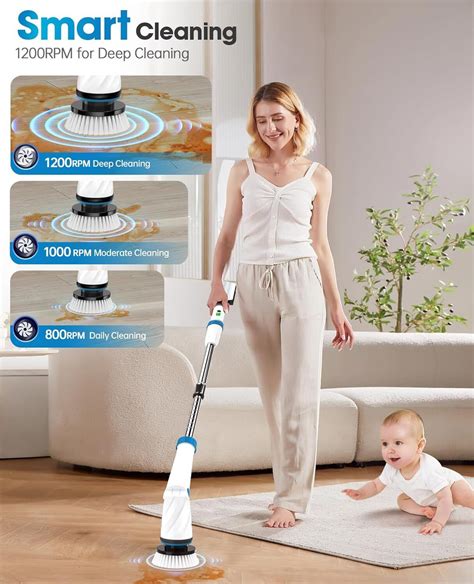 8 in 1 Elektrische Reinigungsbürste 360 Spin Reinigung Scrubber