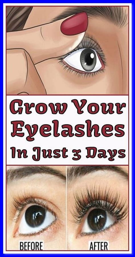 Grow Your Eyelashes In Just Days How To Grow Eyelashes How To Grow