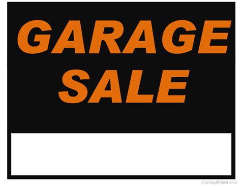 Free Printable Garage Sale Signs - ClipArt Best