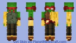 TMNT - Raphael Samurai Minecraft Skin